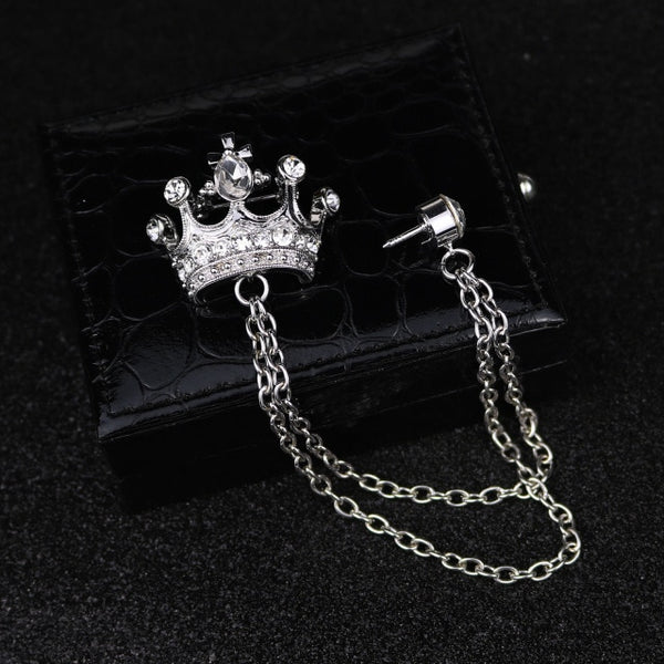 Men's Tassel Brooch Suit Pin Collar