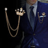 Men's Tassel Brooch Suit Pin Collar